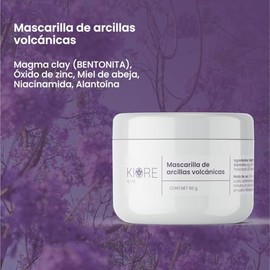 Mascarilla de arcillas volcánicas