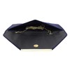 JNB Faux Microsuede Envelope Clutch, Navy