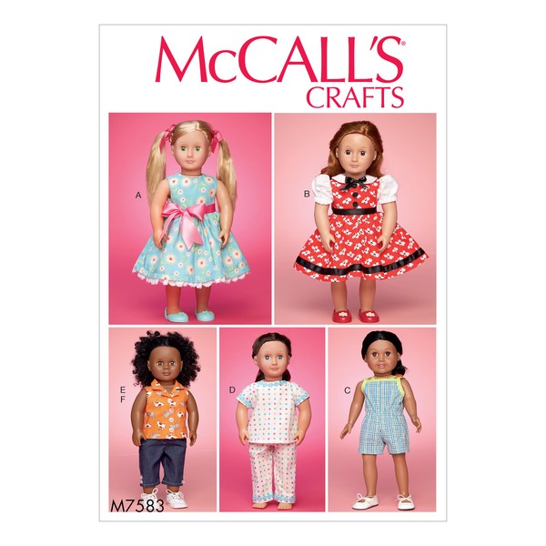 McCall's Patterns Play And Dress Up Doll Clothes