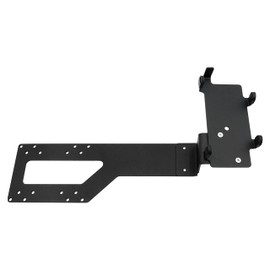 DCCStands Verifone Vx805 PIN Pad VESA Lift Mounting Bracket for 19" - 23" Monitor, Long S-Bracket, Screw-in Installation, Black