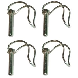 cyclingcolors 4 x folding pipe pins, folding pins, 11 x 60 mm, locking pin, folding plug, galvanised, lawn mower, tractor