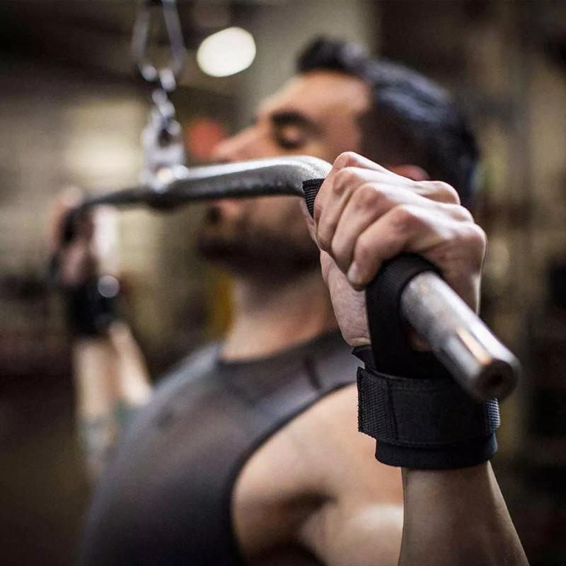 MARZSEFLO Par De Straps Muñequera Gym Crossfit Pesas Correa De