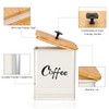 LUKMILEE Airtight Coffee Canister-Coffee Container, Airtight 40 oz Large Iron