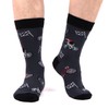 WeciBor 5 Pairs Men's Funny Colourful Casual Novelty Combed Cotton