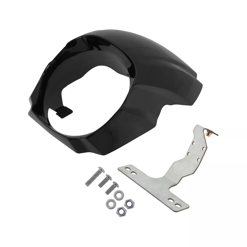 HDBUBALUS Front Headlight Gloss Black Fairing Cowl Cover For Harley