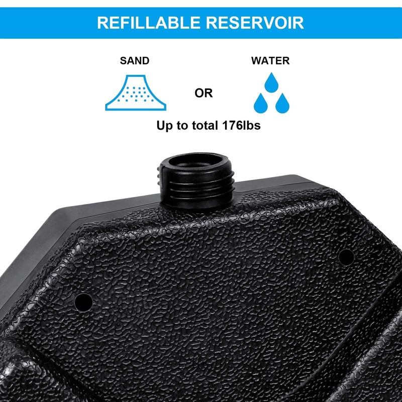 Simple Deluxe 4pcs 176lb Capacity Cantilever Offset Patio Umbrella Base
