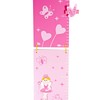 Children's Wooden Height Chart Pink Princesses for Girls Nursery