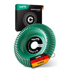 SMABIX® Wood Grinding Disc 125 mm [Especially Sharp], Milling Disc for Angle Grinder Wood, Wood Cutter, Flex Grinding Disc, Wood Cutter for Angle Grinder, Root Miller, Wood Grinding