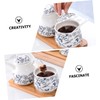 Ipetboom 1 Set Ceramic Salt Jar Kitchen Spice Container with