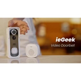 ieGeek Wireless Video Doorbell with Chime,Doorbell with Camera 2-Way Audio