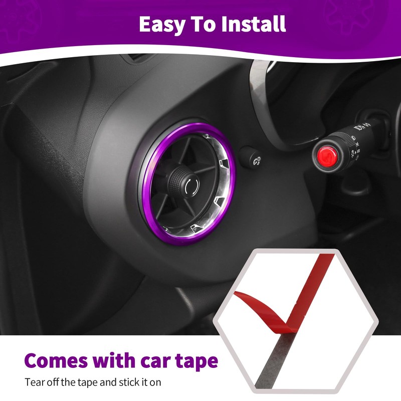 JOSHELA for Camaro Dash Air AC Vent Cover Trim Ring