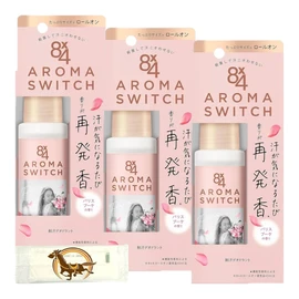 8x4 Aroma Switch Roll On Paris Bouquet Scent 65ml Set of 3 + Bonus Kunutonn Logo Pink