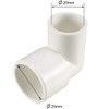 TOP-VIGOR 5Pcs 25mm Slip x 20mm Slip 90 Degree PVC