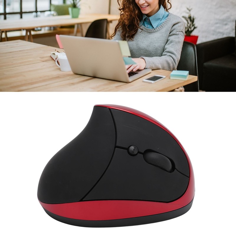 Right Handed Ergonomic Mouse Adjustable DPI 2.4G Wireless Vertical Mouse