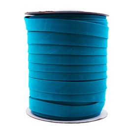 Mandala Crafts - Cinta de doble pliegue para costura, cinta de bies de 55 yardas, doble pliegue de dobladillo de 5/8 pulgadas, cinta de encuadernación de costuras color verde azulado - Cinta de