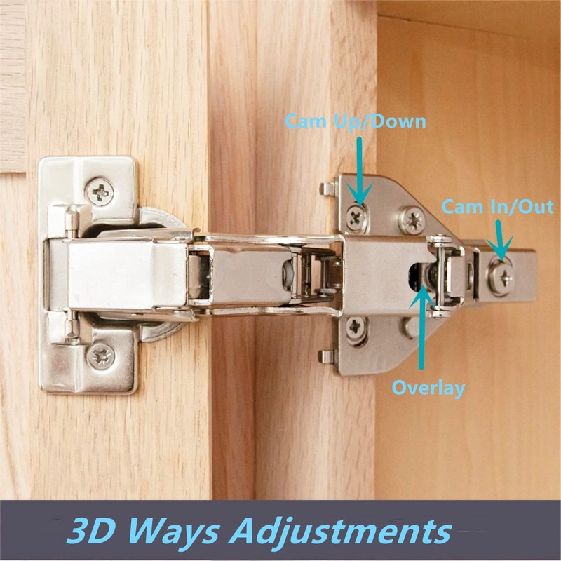 165 Degree Corner Cabinet Hinges 2 Pack Full Overlay Hydraulic