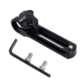 NICEYRIG Universal Camera Support System with 15mm Rod Clamp and NATO Rail, Compatible with Camera and Monitor, Black, Rod Mount