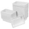 VILLCASE 100pcs Disposable Plastic Trays, Instrument Tray Medical Instrument Rectangular