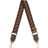 Duwi Wide Purse Strap Jacquard Guitar Style Strap Multicolor Canvas