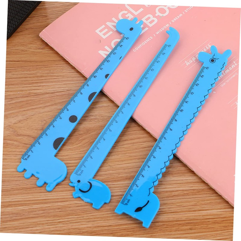 Gatuida 30Pcs Creative Giraffe Rulers for Portable Cartoon Straight Rulers