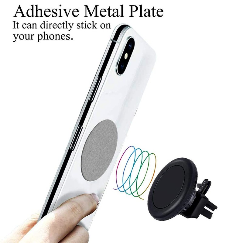 ACKLLR 16 Pieces Phone Car Mount Metal Plate with Adhesive