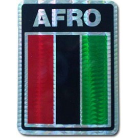 Afro African Country Flag Reflective Decal Bumper Sticker - Quality Flags