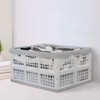 Vababa 28 L Plastic Collapsible Storage Bins, Stacking Utility Foldable