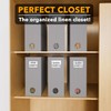 SpaceAid 6 Pack Bed Sheet Organizers and Storage, Foldable Sheet