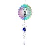 Tiudium Fairy Kinetic Gradient Color Wind Spinner Sculpture 3D Wind