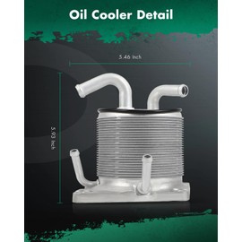 SCITOO 216061XF0A 4 Port Transmission Oil Cooler for 2011-2014 for Nissan for Juke 1.6L 2008-2013 for Nissan for Rogue 2.5L 2007-2012 for Nissan for Sentra 2.5L