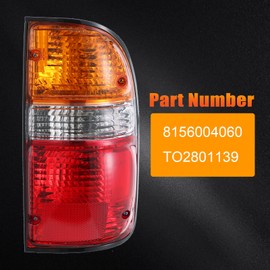 Tail Lights Assembly Compatible with 2001 2002 2003 2004 Toyota Tacoma, Replace for 2800139 8156004060 8155004060 (Right, Passenger Side)