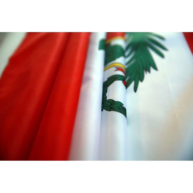 High Supply 3x5 Peru Flag with Double Stitched Edges, 100%