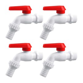 4Pcs 3/4” Outdoor Faucet Plastic PVC Water Faucet for Laundry Bathroom Washing Machine Wall Mounted Water Tap by MUGLIO