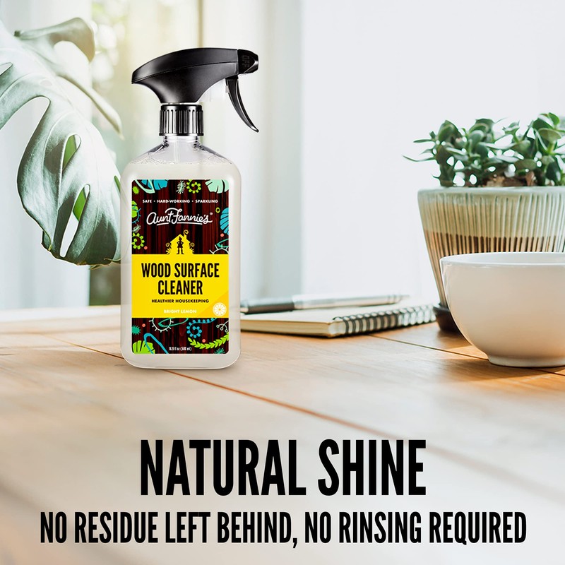 Aunt Fannie's All-Purpose Wood Spray Cleaner, Lemon (6-Pack)