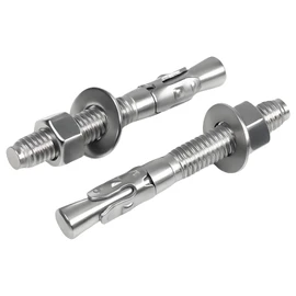 YUEARN - Anclaje de cuña de acero inoxidable 304 de 3/8 x 3 pulgadas para cemento y hormigón (8 piezas)