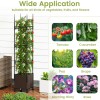 Adjustable Height 87-Inch Tall Raised Garden Bed with Lockable Wheels