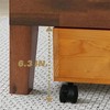 2-Pack Solid Wood Under Bed Storage with Wheels, Underbed Drawers