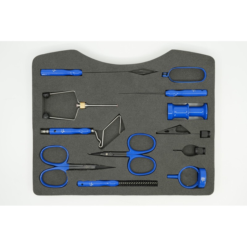 Fly Tying Tool Kit, Comprehensive Set with Case, Scissors, Bobbin,