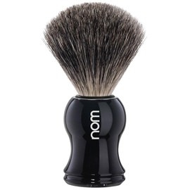 Nom - Shaving Brush - Gustav Series - Pure Badger Hair - Plastic Black