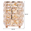 Crystal Makeup Brush Holder European Style Rounded Crystal Glass Cosmetic