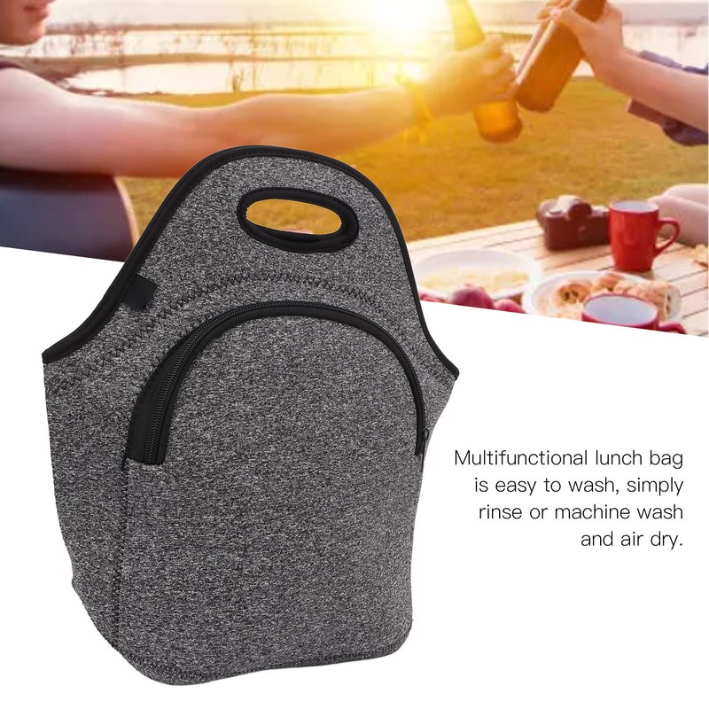 Multifunctional Neoprene Lunch Tote Bag Portable Outdoor Thermal Picnic Bag