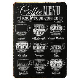 VIEAURA Retro Coffee Design Board Signs Vintage Bar Cafe Wall Hanging Decoration Accessories Home Decor Supplies