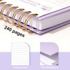 Yoment Top Spiral Notebook, Hardcover Steno Pads, 240 Pages Top
