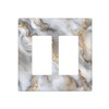 Lolreai Outlet Covers Gray Golden Abstract Marble Luxury 2 Gang