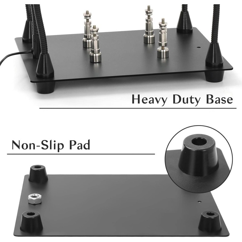 Unbranded Magnetic Helping Hands Soldering Station Vise Magnifying Lamp