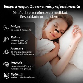 60 Pcs Tiras Nasales - Nasal Strips para Alivio Instantáneo de la Congestión, Mejor Respiración y Sueño,Cintas Nasales Antironquidos para Dormir Deportivas Correr(Negro)
