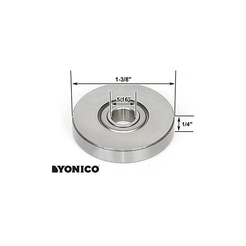 YONICO 5/16-Inch Inner Diameter Arbor Router Bits Bearing 1-3/8-Inch OD