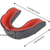 Gum Shield - Mouthguard, Black and Red, with Storage Case