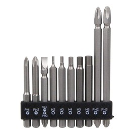 SK11 B-MOBILE Plus & Hex Bit 10-Piece Set SCB-103 0.25 inches (6.35 mm) Hex Shaft