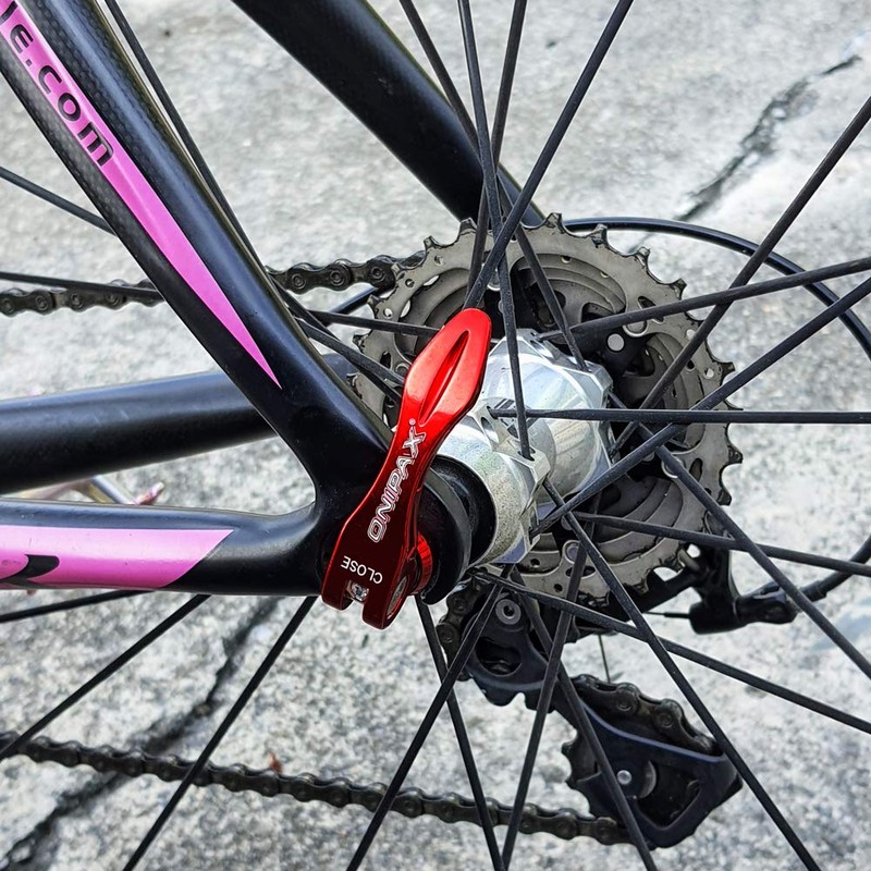 ONIPAX MTB Road Bike Quick Release SKEWERS RED/Black (RED)